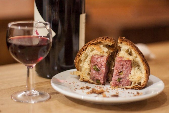 Lyon Old Town Private Food Tour with 6 French Delicacies & Wines - PraLyon: charcuterie, cheeses, and a Pot Lyonnais wine opener